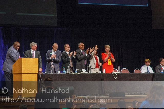 End of the mayoral Q&A at the 2013 Minneapolis DFL Convention